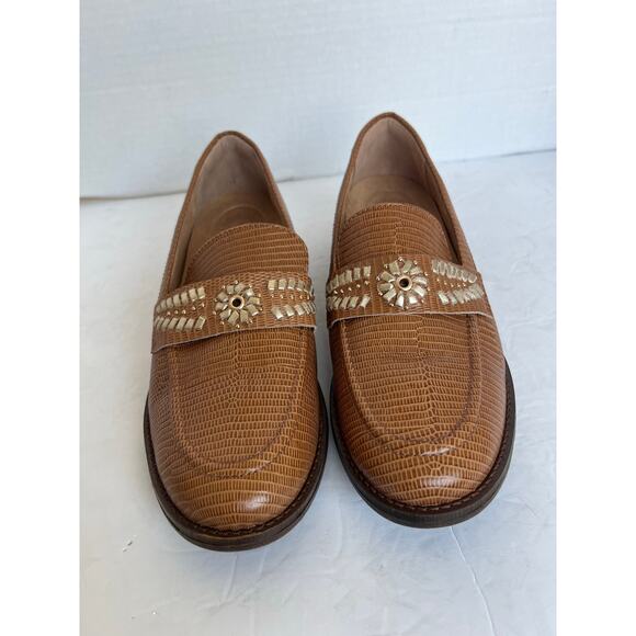 NWT Brioso Frisco Brown Lizard Emboss Leather
Loafers Slip On Comfort Shoes 8.5M - Picture 3 of 11